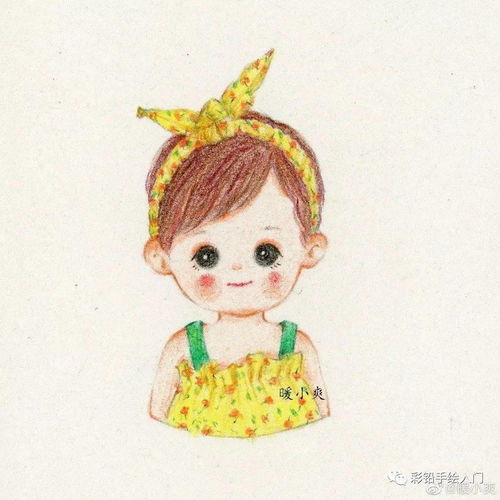 彩铅卡通人物来一组萌娃头像彩铅素材作品欣赏