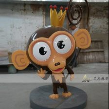 玻璃钢卡通小猴子雕塑
