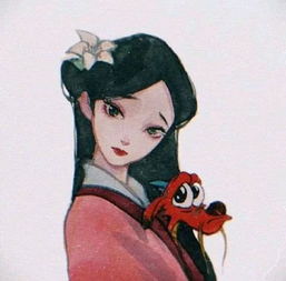 动漫女头手绘插画系列