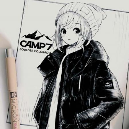 女生手绘头像,好看优质十分精致的彩绘系的