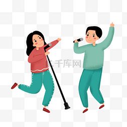 卡通唱歌人物图片卡通唱歌人物图片素材免费下载千库网