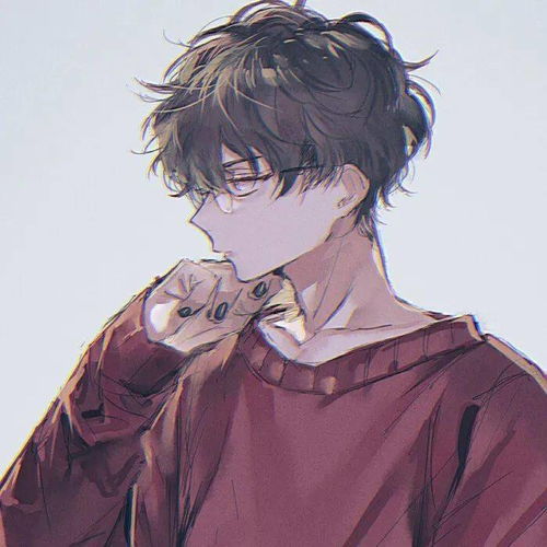 动漫男含眼镜男