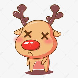 q版卡通圣诞鹿下载素材图片免费下载千库网