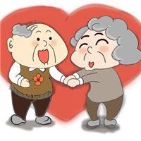 卡通老人头像情侣头像微信头像图片大全