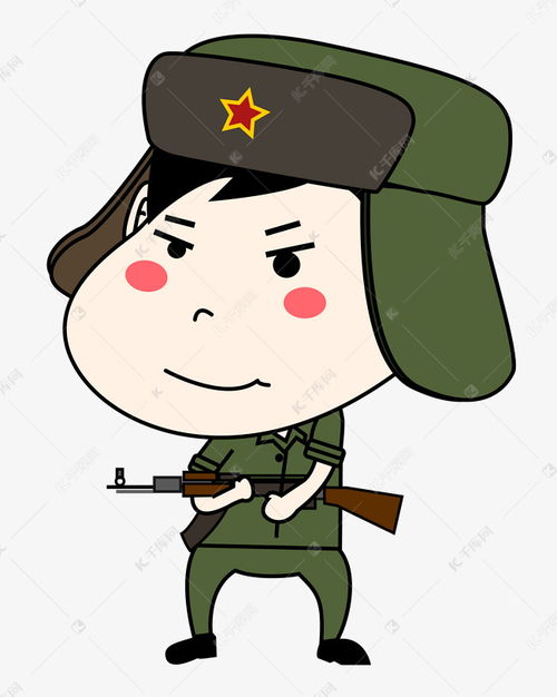 八一建军节卡通军人节日海报元素插画素材图片免费下载千库网