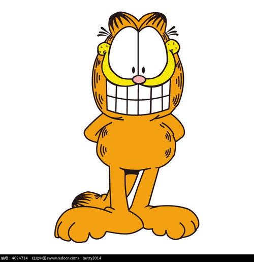 大眼睛加菲猫插画eps素材免费下载红动网