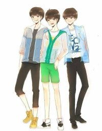 求tfboys动漫图