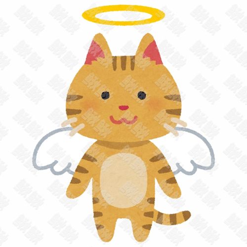 死亡去世上天堂的小狗狗猫咪小猫天使手绘卡通插画手绘png儿童插画免扣素材1阿猫阿狗