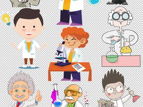 卡通科学家医学生物学家png海报素材图片下载psd素材其他