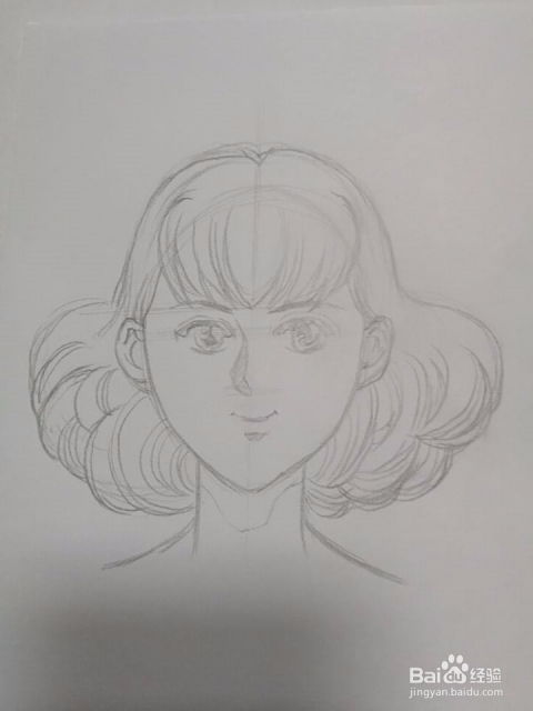 漫画女生头像的画法