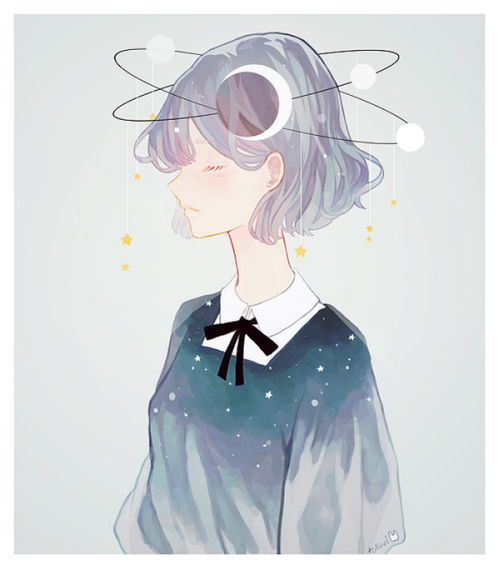 动漫女生侧脸壁纸