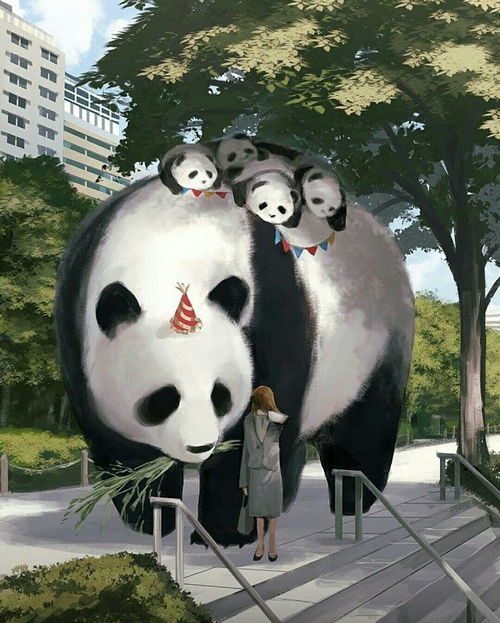 当小动物们在二次元的世界变大后,狐狸很神秘,狼很温和