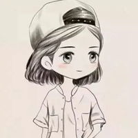 qq头像女生素描卡通简约素描卡通女生头像图片