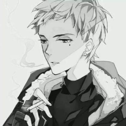 冷酷卡通男生微信头像,愿所有的离开都是一场梦而已