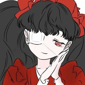 黑白动漫女生丧系头像