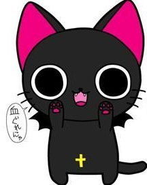 求小黑猫,卡通黑猫头像