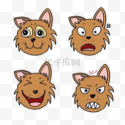卡通狗生气图片卡通狗生气图片素材免费下载千库网