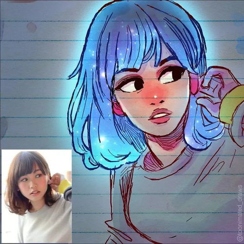 当少女遇上二次元,比真人还美