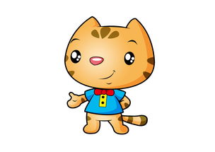 绅士小猫卡通形象设计16380625卡通