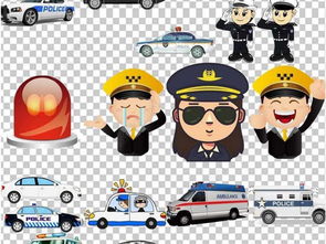卡通警察免扣素材图片模板下载31.19mb居家物品大全生活工作