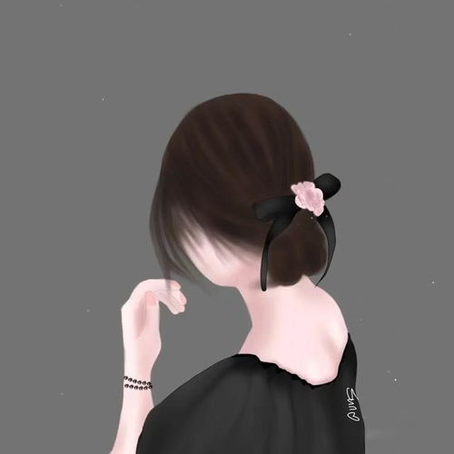 头像手绘气质女生背影,你喜欢哪一个