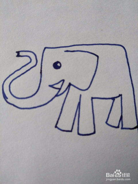 幼儿简笔画之大象