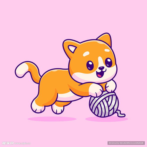 卡通矢量小猫设计图