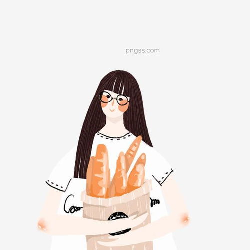 抱着面包的小女孩插画人物设计图片大小2000x2000px图片尺寸780kb来自png搜索网pngss.com免费免扣png素材下载插画卡通面包女孩人物森系文艺小清新装饰图案