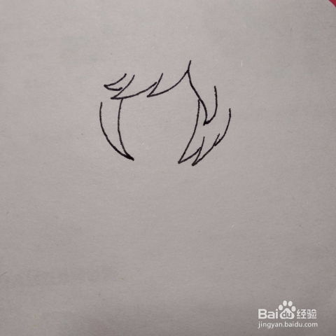如何画一个拿着剪刀的漂亮美发师女生卡通简笔画