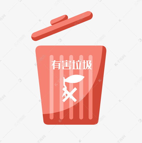 卡通垃圾桶有害垃圾素材图片免费下载千库网