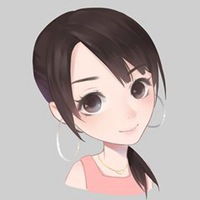 手绘插画头像韩国手绘唯美短发插画头像女生