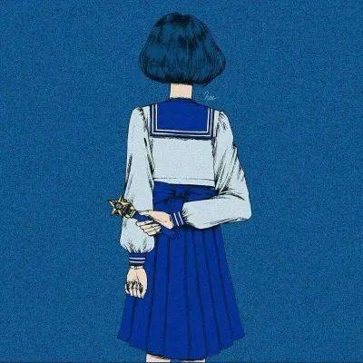 背影女头像小清新唯美女生头像