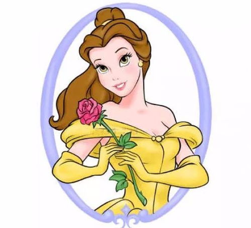 画出美少女美女与野兽贝儿公主显身啦