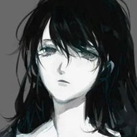 动漫黑色头像动漫黑色伤感女生头像