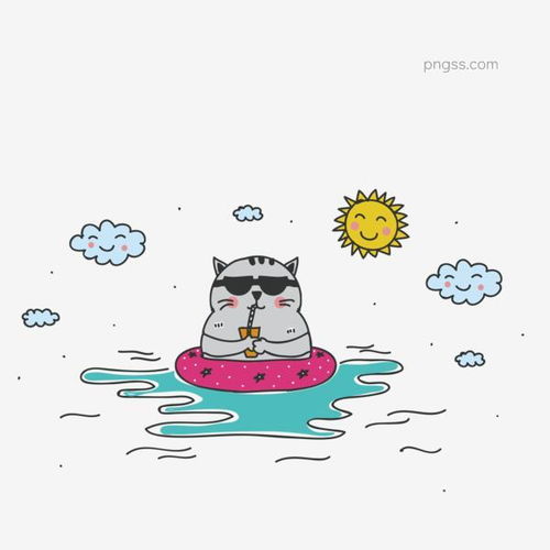 手绘可爱卡通动物猫咪休闲度假海滩矢量图图片大小8333x8333px图片尺寸903.48kb来自png搜索网pngss.com免费免扣png素材下载动物动物素度假海滩卡通可爱猫咪矢量图手绘素材太阳休闲元素