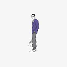 卡通帅气的戴墨镜的男子图片素材其他格式下载动漫人物大全