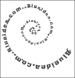 freehand制作螺旋形旋转文字