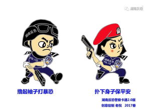 从1.0到3.0看湖南反恐警察卡通形象进阶史