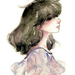 来几张类似素描的女生头像