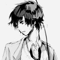 超帅动漫男头像黑白微信头像图片大全