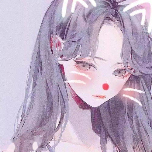 卡通女生头像简单干净可爱小清新动漫闺蜜头像