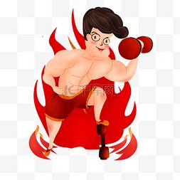 肌肉男卡通图片肌肉男卡通图片素材免费下载千库网